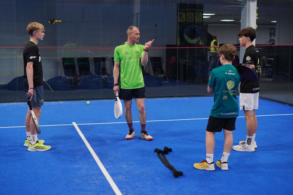 Junior Padel session at The Padel Team in Bristol